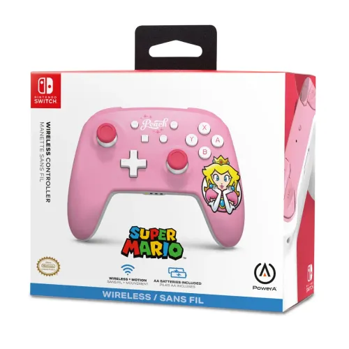 Pad PowerA Super Mario Princess Peach Pink do Nintendo Switch Bezprzewodowy