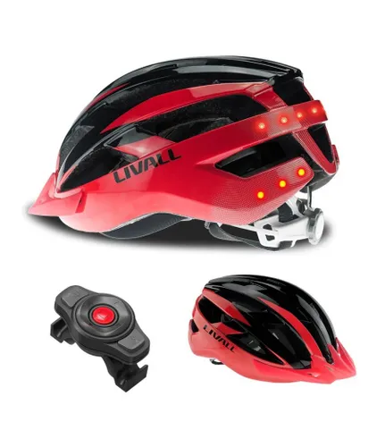 Kask rowerowy LIVALL MT1 Neo Czerwony MTB z lampką (rozmiar L)