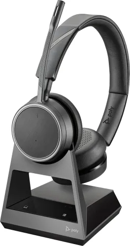 Słuchawki bezprzewodowe z mikrofonem Plantronics Poly Studio P5 Kit z Voyager 4220 UC Nauszne Czarny