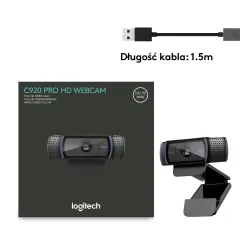 Kamera internetowa Logitech HD Pro Webcam C920 Czarny