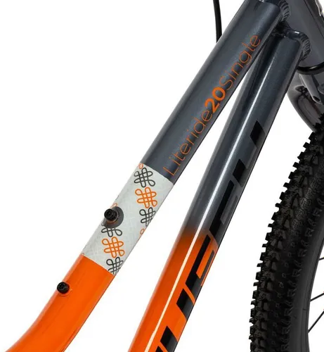 Rower dziecięcy HUFFY Literide Kids 20 cali dla chłopca Pomarańczowo-grafitowy