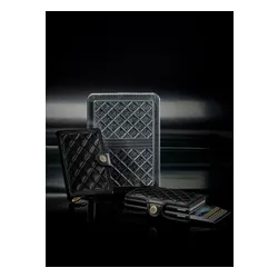 Кошелек Secrid Premium RFID Miniwallet Emboss Diamond - черный