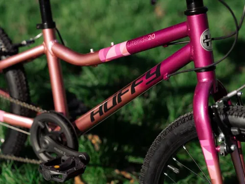 Rower dziecięcy HUFFY Literide Junior 20 cali dla dziewczynki Różowo-fioletowy
