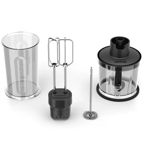 Blender Sencor SHB 5610RS 1500W Rozdrabniacz Końcówka do ubijania Spieniacz do mleka