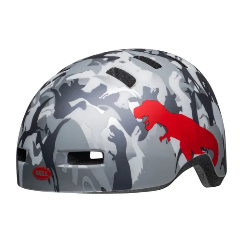Kask rowerowy dziecięcy Bell Lil Ripper Jr matte gray silver/camosaurus