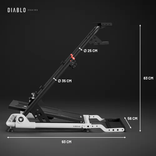 Stojak DIABLO CHAIRS X-Drive Mini Czarno-biały