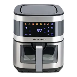 Air Fryer Frytkownica beztłuszczowa BERDSEN BD-656 9.1l 7 gotowych programów Srebrny