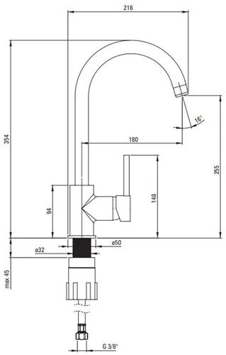 Bateria DEANTE Nemezja BEN 262M Grafitowy