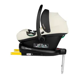 Fotelik samochodowy LIONELO Astrid i-Size z bazą Isofix 40-87 cm (0-13 kg) Kremowy
