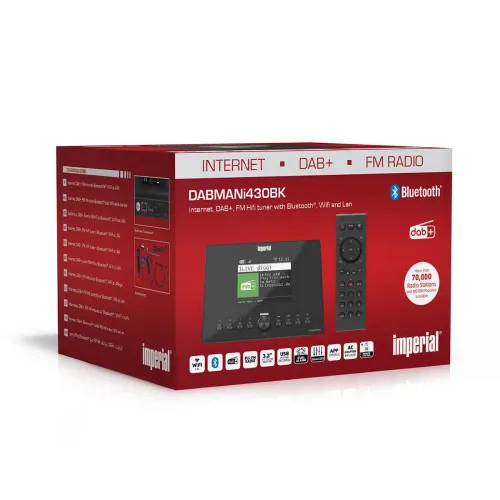 Radioodbiornik Imperial DABMAN i430 Radio FM DAB+ Internetowe Wi-Fi Bluetooth Czarny