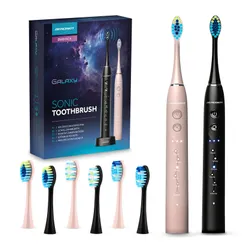 Szczoteczka soniczna BERDSEN Galaxy Duo (2 sztuki) Czarny + Różowy