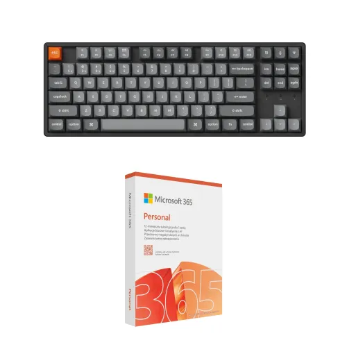 Klawiatura Keychron K8 Max QMK Wireless Super Red Switch + Program MICROSOFT 365 Personal