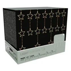 Kurtyna dekoracyjna CHRISTMAS DECORATION 1079240 415 LED Sieciowe 2 m Transparentny