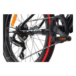 Rower dziecięcy SUN BABY Tiger Bike 20 cali dla chłopca Czarno-czerwony