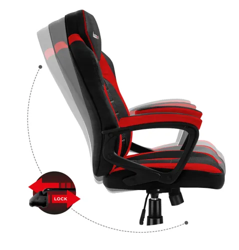Fotel HUZARO Force 2.5 Czarno-czerwony