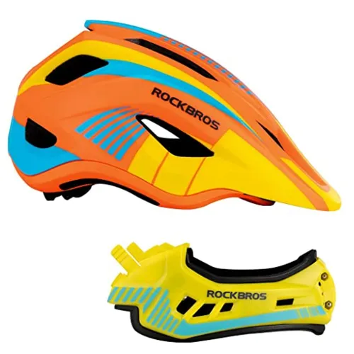 Kask rowerowy dziecięcy, Szczękowy, na rower, hulajnogę, ROCKBROS, M