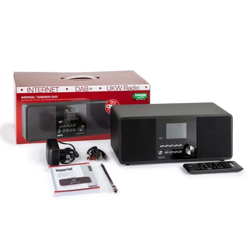 Radioodbiornik Imperial DABMAN i200 Radio FM DAB+ Internetowe Wi-Fi Czarny
