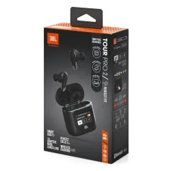 Słuchawki bezprzewodowe JBL Tour PRO 2 Dokanałowe Bluetooth 5.3 Czarny