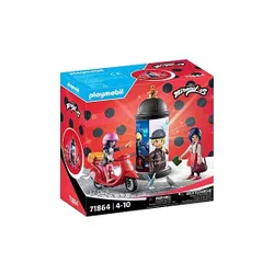 Playmobil Zestaw figurek Miraculum 71864 Przejażdżka skuterem po Paryżu