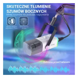 Mikrofon Fifine AM8TW Przewodowy Dynamiczny Biały