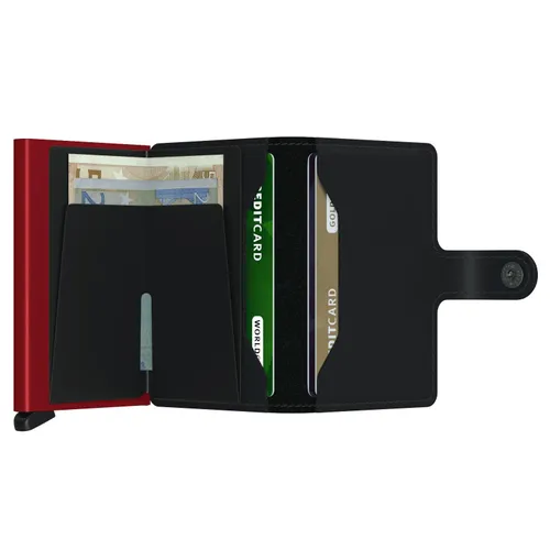 Portfelik RFID Miniwallet Secrid Matte - black/red