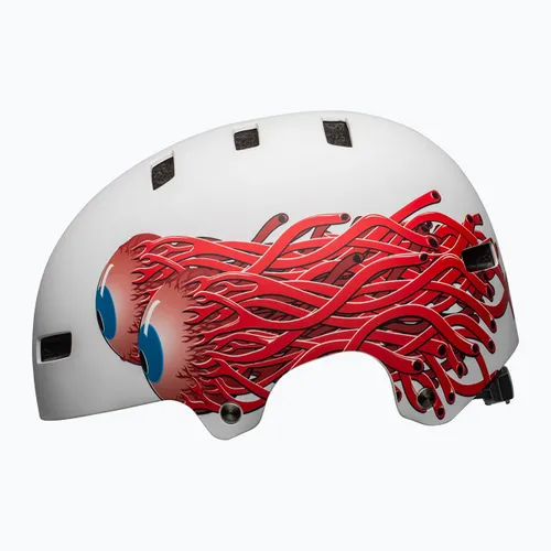 Kask rowerowy Bell Local matte white/eyes