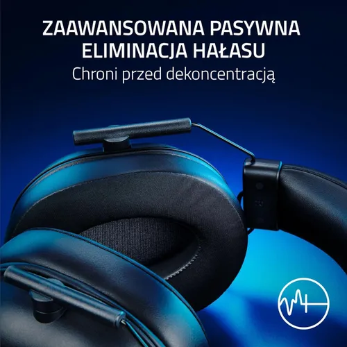 Słuchawki przewodowe z mikrofonem Razer BlackShark V2 X PlayStation Nauszne Czarny