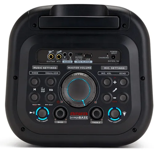 Power Audio Aiwa KBTUS-450 40W Bluetooth Mikrofon Karaoke Czarny