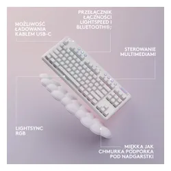 Klawiatura mechaniczna Logitech G715 Tactile GX Tactile Biały