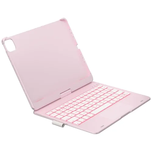 Etui na iPad Pro 11 cali TYPECASE Flexbook Touch Jasnoróżowy Klawiatura