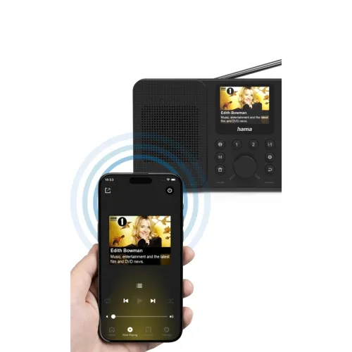 Radioodbiornik Hama DIR10 Radio FM, DAB, Internetowe Wi-Fi Bluetooth Czarny