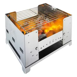 Esbit BBQ300S kömür kamp ızgarası 23cm x 30.5cm