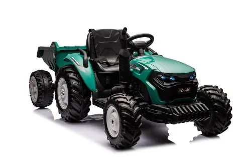 Traktor Na Akumulator Dla Dziecka Hc-306 24V 2X95W Przyczepa Eva LED Pilot