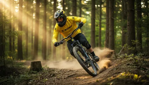 Kask XRIDER XRFH003M Czarno-żółty Full Face z odkręcaną szczęką (rozmiar M)