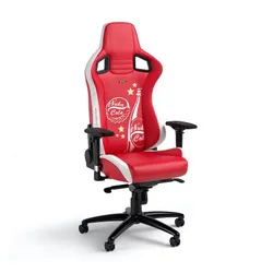 Fotel Noblechairs EPIC Fallout Nuke Cola Edition Gamingowy do 120kg Skóra ECO Czerwono-biały