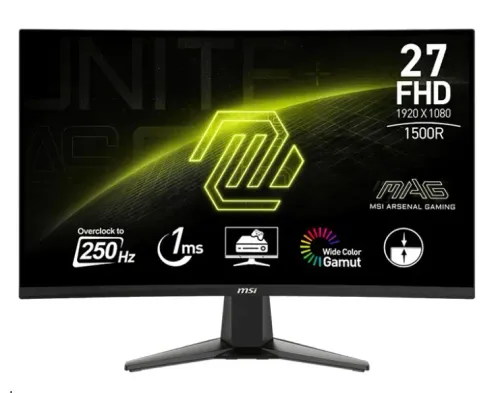 Monitor MSI MAG 27C6X 27" Full HD VA 250Hz Overclock 1ms MPRT Zakrzywiony Gamingowy