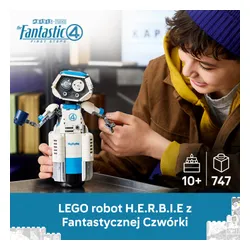 LEGO Marvel 76339 Fantastyczna Czwórka H.E.R.B.I.E., zestaw klocków 10+