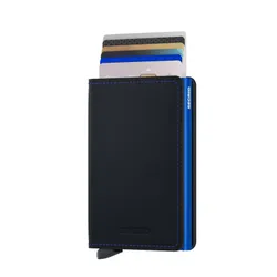 Portfel ochrona RFID Secrid Slimwallet Matte - black / blue