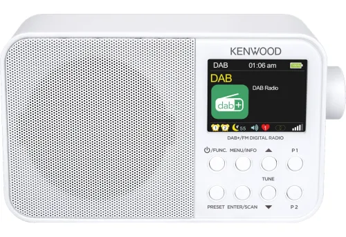 Radioodbiornik Kenwood CR-M30DAB-W Radio FM DAB+ Bluetooth Biały