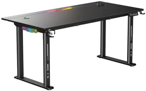 Biurko gamingowe COBRA Electra S CRF1621ELBKRGB Czarny