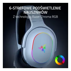 Słuchawki bezprzewodowe z mikrofonem Razer Barracuda X Chroma Nauszne Biały