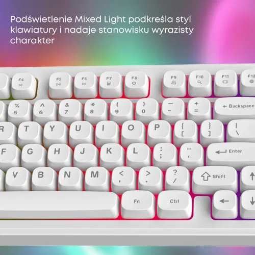 Klawiatura membranowa Ajazz AF98 Biały