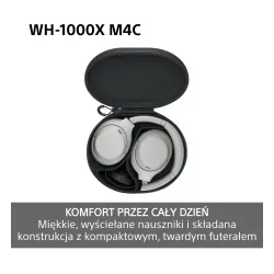 Słuchawki bezprzewodowe Sony WH-1000XM4C ANC Nauszne Bluetooth 6.0 Srebrny