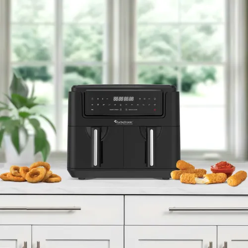 Air Fryer Frytkownica beztłuszczowa TURBOTRONIC TT-AF118 7.6l z podwójnym koszem