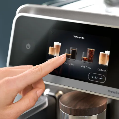 Автоматическая кофемашина Philips 8000 LatteGo Pro Café Aromis EP8757/92 холодный кофе ширина 25,1 см