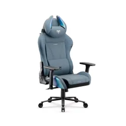 Fotel Diablo Chairs X-Horn 2.0 Normal Size Rainbow Blue Gamingowy do 140kg Tkanina Niebieski