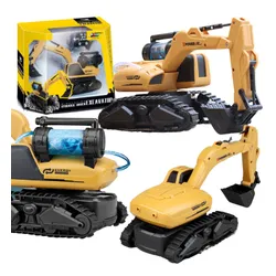 DUŻA HYDRAULICZNA KOPARKA ŁYŻKA ZDALNIE STEROWANA NA PILOT RC ŚWIATŁO LED F2