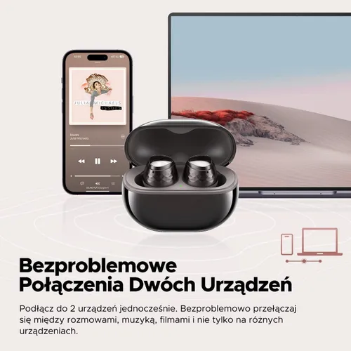 Słuchawki bezprzewodowe Soundpeats Engine4 Dokanałowe Bluetooth 5.3 Czarny