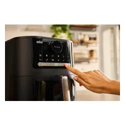 Air Fryer Frytkownica beztłuszczowa BRAUN MultiFry 5 HF5075IBK 6l z okienkiem do obserwacji postępów gotowania