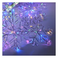 Kurtyna dekoracyjna CHRISTMAS DECORATION 1079738 408 LED Sieciowe 2 m Transparentny